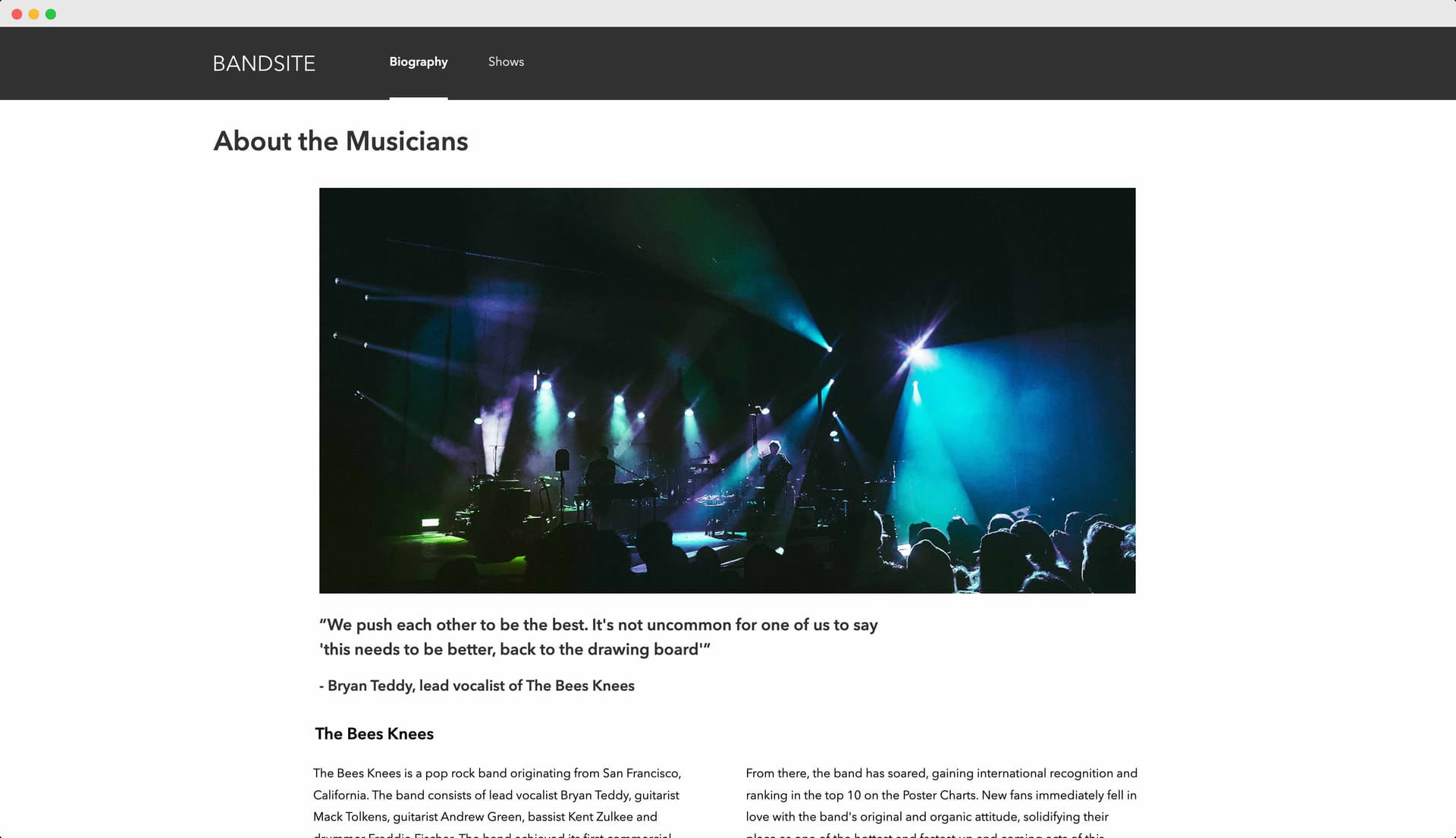 Bandsite Web
